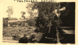 Antibes * 1934 * Villa THURET * Photo Ancienne 10x5.8cm - Autres & Non Classés