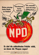 Politik Partei NPD Ortsverband Grenzach Werbekarte Ca. 1968 I-II (Stockfleck) - Zonder Classificatie