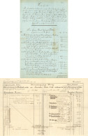 Militär-Dokumente Von 1800 - 1870, DIN A4 Ordner Mit Einzeln In Klarsichtfolie Verpackte Dokumente II - Sonstige & Ohne Zuordnung