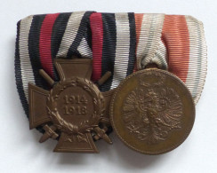 WK I Ordensspange Mit Frontkämpferkreuz Und Tirol-Medaille 1914-1918 - Autres & Non Classés