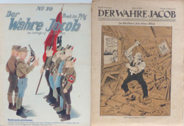 Zeitung Der Wahre Jacob. Sozialdemokratische Satire-Zeitschrift. Lot Mit 26 Ausgaben 1923-1930 In Unterschiedlicher Erha - Altre Guerre