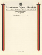 Zwischenkriegszeit Original Briefpapier Schwarz-Rot-Gold Ortsgruppe Reutlingen I-II - Andere Oorlogen