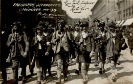REVOLUTION MÜNCHEN 1919 - Photo-Hoffmann-Foto-Ak FREOKORPS WERDENFELS In München Mai 1919 I - Guerra