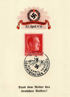 NS-GEDENKBLATT WK II - HITLER-Gedenkblatt S-o GRAZ 20.4.38 I - Weltkrieg 1939-45