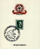 NS-GEDENKBLATT WK II - ÖSTERREICH Kehrt Heim 10.4.38 I - Guerre 1939-45