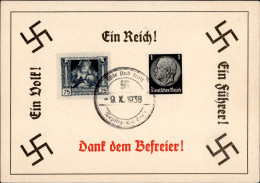 NS-GEDENKBLATT WK II - S-o TEPLITZ-SCHÖNAU 1938 I - Weltkrieg 1939-45
