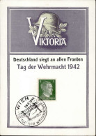 NS-GEDENKBLATT WK II - VIKTORIA 20.4.1942 S-o WIEN I - Guerra 1939-45