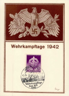 NS-GEDENKBLATT WK II - WEHRKAMPFTAGE Der SA S-o NÜRNBERG 1942 I - Guerra 1939-45