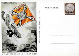 WK II Fahnen Und Standarten Karte Ganzsache Sign. Von Axster-Heudtlaß I-II - Weltkrieg 1939-45
