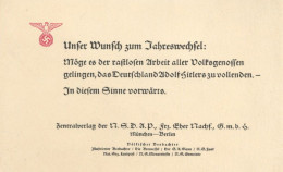 3. Reich Propaganda Neujahrs-Glückwunschkarte Vom Zentralverlag Der NSDAP (u.a. Völkischer Beobachter) I-II - Oorlog 1939-45