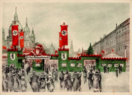 Berlin Weihnachtsmarkt Im Flaggenschmuck Mit Entsprechendem Sonderstempel 1937 I-II - Weltkrieg 1939-45