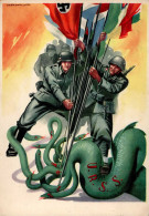 Propaganda WK II - ITALIEN Kampf Gegen Die Russische Schlange 1942 I-II - Guerra 1939-45