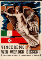 Propaganda WK II - ITALIEN PNF VINCEREMO WIR WERDEN SIEGEN! 1941 I - Oorlog 1939-45