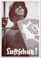 Propaganda WK II - LUFTSCHUTZ Sign. HOHLWEIN I - Guerra 1939-45