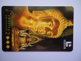 THAILAND  CARDS LENSO USED TEMPLE MONUMENTS  PHA BUDDHAJINARAJ STATUE  105/300 - Thaïland