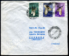 Z3636 SOMALIA AFIS 1957 Aerogramma Affrancato Con  Animali, 3 Valori Di Posta Aerea, Da Mogadiscio 19.1.1957 Per Cormons - Somalië (AFIS)