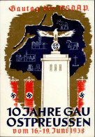 Propaganda WK II 10 Jahre Gau Ostpreußen Juni 1938 I-II - War 1939-45