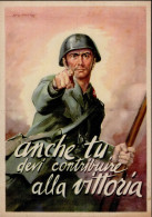 Propaganda WK II Italien Sign. I-II - Weltkrieg 1939-45