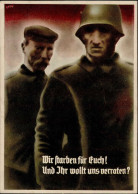 Propaganda WK II Wir Starben Für Euch Und Ihr Wollt Uns Verraten I-II - Guerra 1939-45