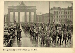 Propaganda WK II - BERLIN - BRANDENBURGER TOR Propagandamarsch Der SA 3.3.1933 I-II - Weltkrieg 1939-45