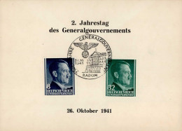 Propaganda WK II 2. Jahrestag Des Generalgouvernements 1941 I-II (keine AK-Einteilung) - Guerre 1939-45