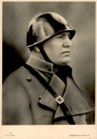 Mussolini Mit Stahlhelm I-II - Weltkrieg 1939-45