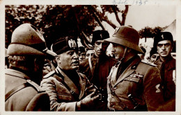 Mussolini Im Gespräch Mit General Montagna I-II (etwas Fleckig) - Weltkrieg 1939-45