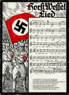 HORST WESSEL WK II - HORST WESSEL-LIED Sign. Künstlerkarte Mit SA Führer-Verlag I-II - Weltkrieg 1939-45