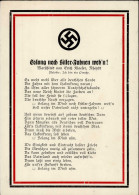 NS-LIEDKARTE WK II - SOLANG Noch HITLER-FAHNEN Weh`n Marschlied I - War 1939-45