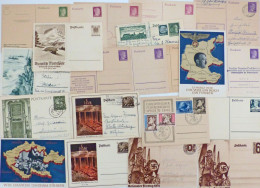 Adolf Hitler Lot Diverser Ganzsachen U.a. Kopfbild Und Weitere Prop. GS, Unterschiedliche Erhaltung - Guerra 1939-45