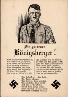 HITLER WK II - KÖNIGSBERG - Die Getreuen KÖNIGSBERGER! 1933 Seltene Karte Rücks. Fleckig II - Guerre 1939-45