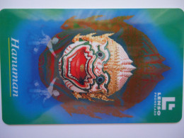 THAILAND  CARDS LENSO USED  ART , HANUMAN  MUSK 118/300 - Thaïland