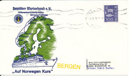 Germany Ship Cover Deutcher Marinebund Auf Norwegen Kurs Bergen 1-5-1979 - Covers & Documents