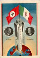 Italien Propaganda Hitler U. Mussolini 1938 I-II - War 1939-45
