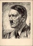 Hitler Nach Dem Original Von Professor Von Kursell Sign. I-II - War 1939-45
