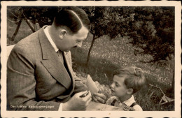 Hitler Der Kleine Autogrammjäger PH Foto AK I-II - Guerre 1939-45