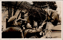 Hitler Leonding Der Führer Begrüßt Seinen Jugendfreund Hagmüller, Wilhelm PH 028 Foto-AK I-II - Guerra 1939-45