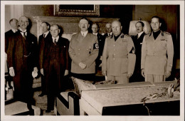 Hitler München Welthistorische Viermächte Konferenz 1938 PH S4 Foto-AK I-II - Guerra 1939-45