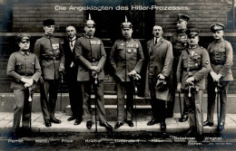 HITLER WK II - KAMPFZEIT HITLER-PROZESS 1924 - Die Angeklagten Des HITLER-PROZESSES 1924 U.a. Hitler Brückner RÖHM Photo - Guerre 1939-45