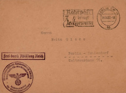 Dienstbrief (Umschlag) Von Generaloberst Göring, Ministerpräsident, Beauftragter Für Den Vierjahresplan Reichskommissar  - Weltkrieg 1939-45