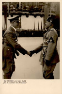 WK II Der Führer Und Der Duce PH M10 Foto-AK I-II - Weltkrieg 1939-45