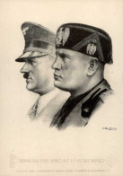 WK II Hitler Und Mussolini Sign. I-II - Weltkrieg 1939-45