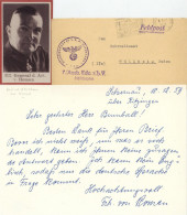 Ritterkreuzträger General D. Art. Von Roman, Original-Unterschrift Auf Brief 10.12.1959 I-II - Guerra 1939-45