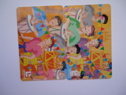 THAILAND CARDS PUZZLES LENSO 2 USED 154/500-155/300 CUSTUME MASK PUZZLES - Rompecabezas