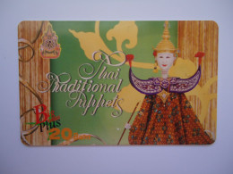 THAILAND CARDS LENSO USED 216 TRADITIONALS PUPPETS ART216/300 - Thaïland
