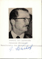 Ritterkreuzträger Steinhoff, Johannes Oberst Der Luftwaffe Original-Unterschrift Auf Postkarte Nach 1945 I-II - Oorlog 1939-45