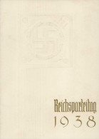 Reichsparteitag Nürnberg (8500) 1938 Eintrittskarte Zum Schlußkongreß (Kontrollabschnitt Angetrennt) Mit Rs. Frankatur U - War 1939-45