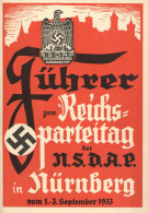 Reichsparteitag WK II Nürnberg (8500) Führer Zum Reichparteitag Vom 1.-3.9.1933 Inkl. Plan Von Nürnberg, Zentralverlag D - Weltkrieg 1939-45