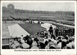 Reichsparteitag WK II Nürnberg (8500) Grundsteinlegung Des Neuen Stadions Duurch Den Führer II (Ränder Abgestossen) - War 1939-45