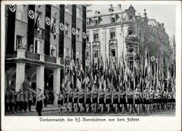 Reichsparteitag WK II Nürnberg (8500) Vorbeimarsch Der HJ-Bannfahnen Vor Dem Führer II (Eckbug) - War 1939-45